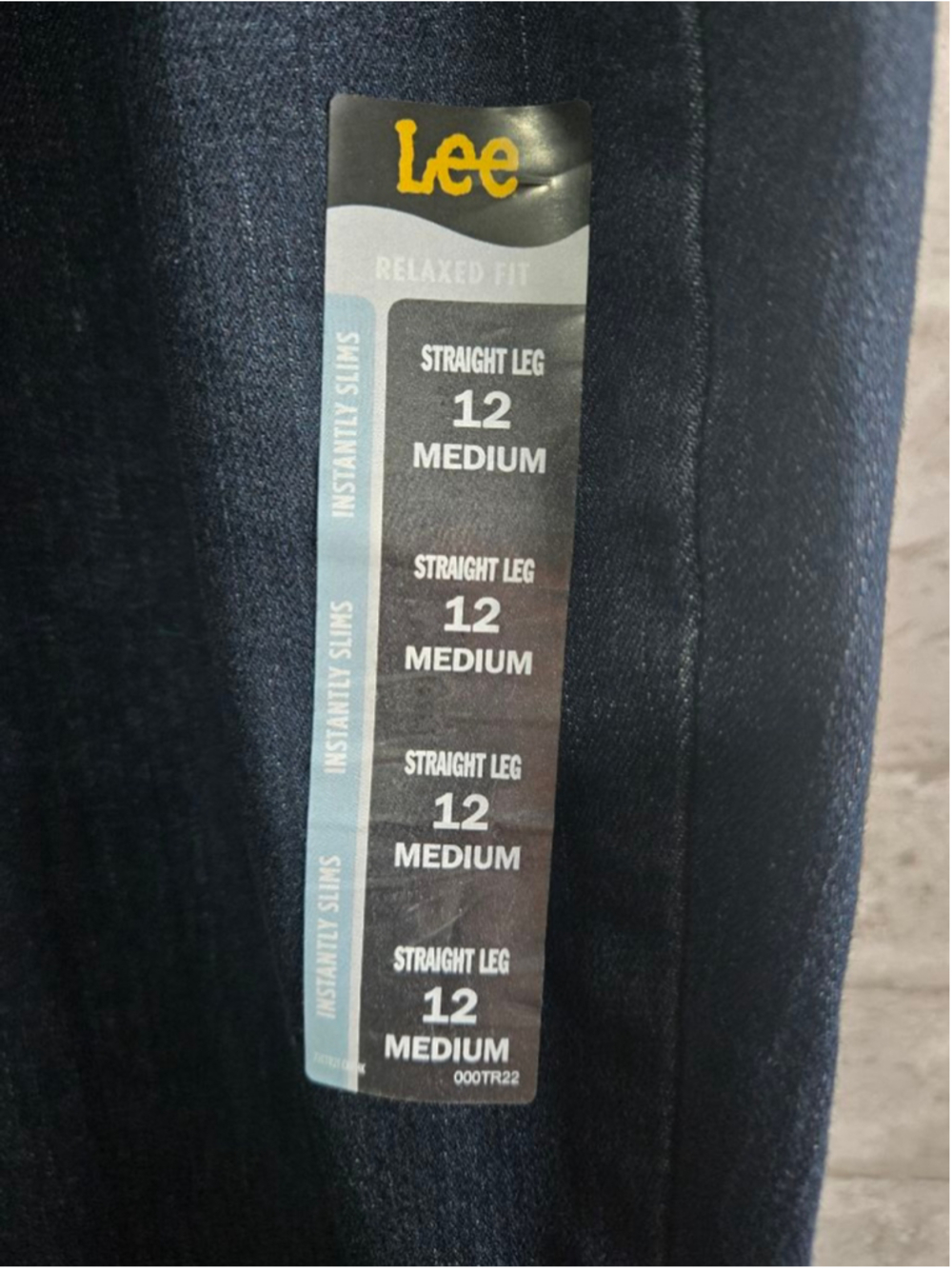 Women's Lee Dark Blue Straight Leg Jeans Size 12 - Picture 2 of 7